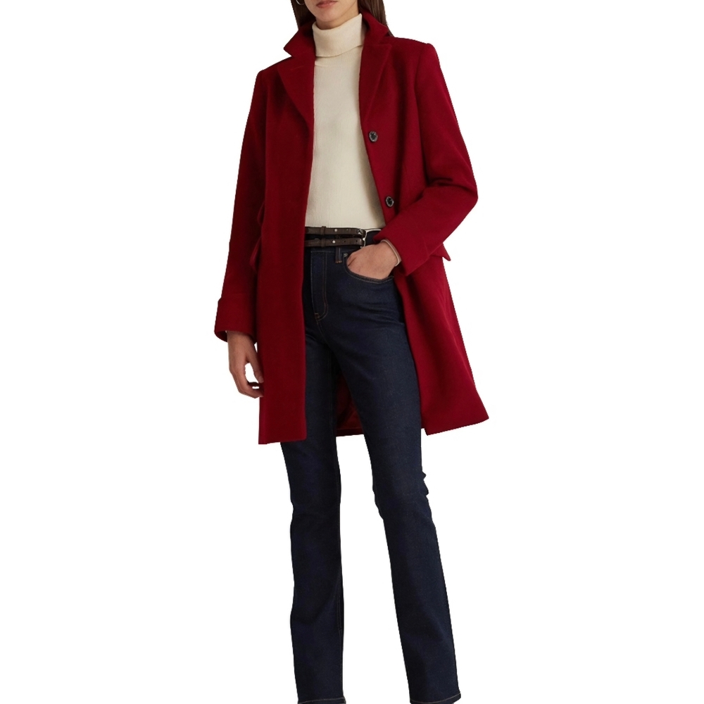 Ralph Lauren Women's Single Breasted Walker Coat Size-6